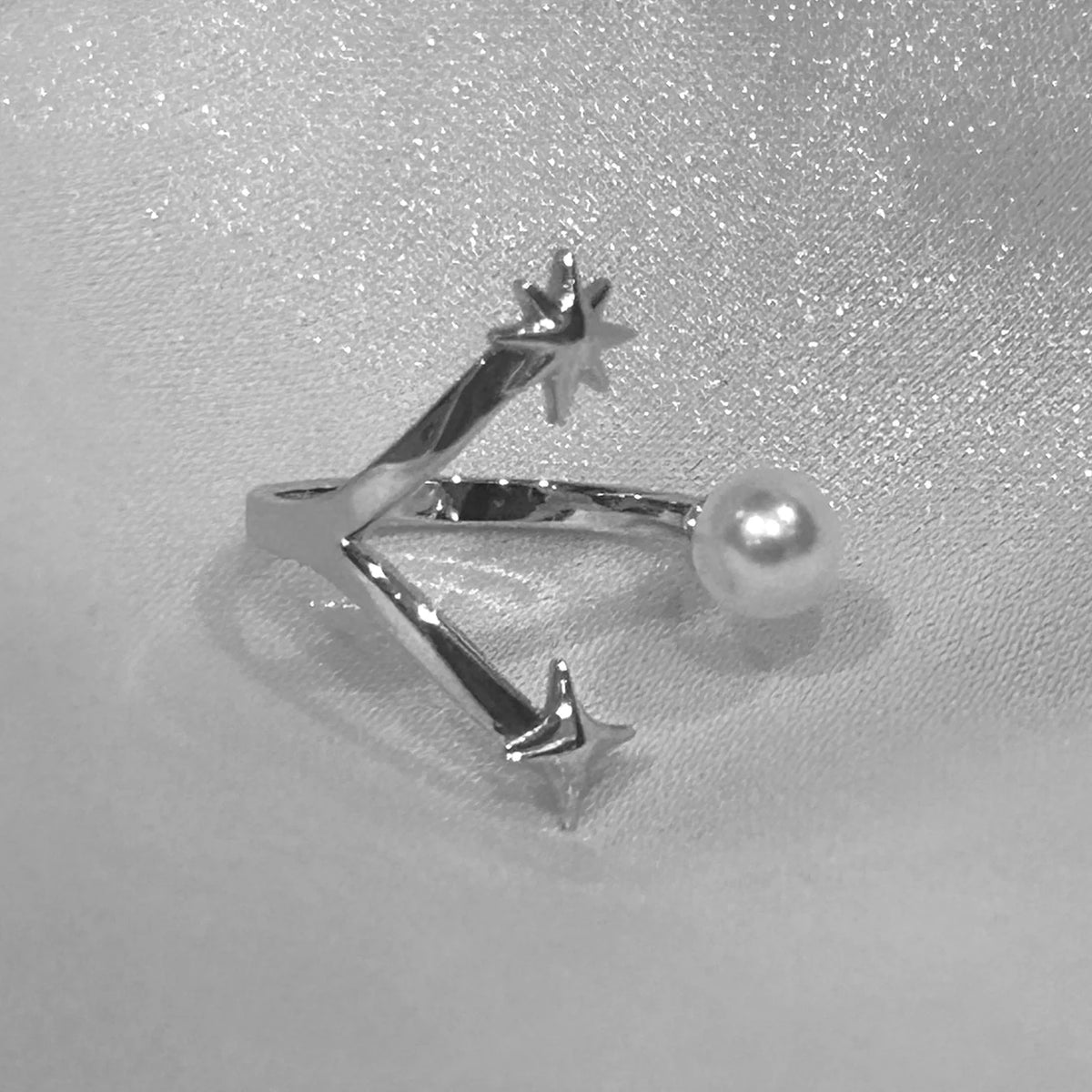 Silver Starry Sparkle Ring