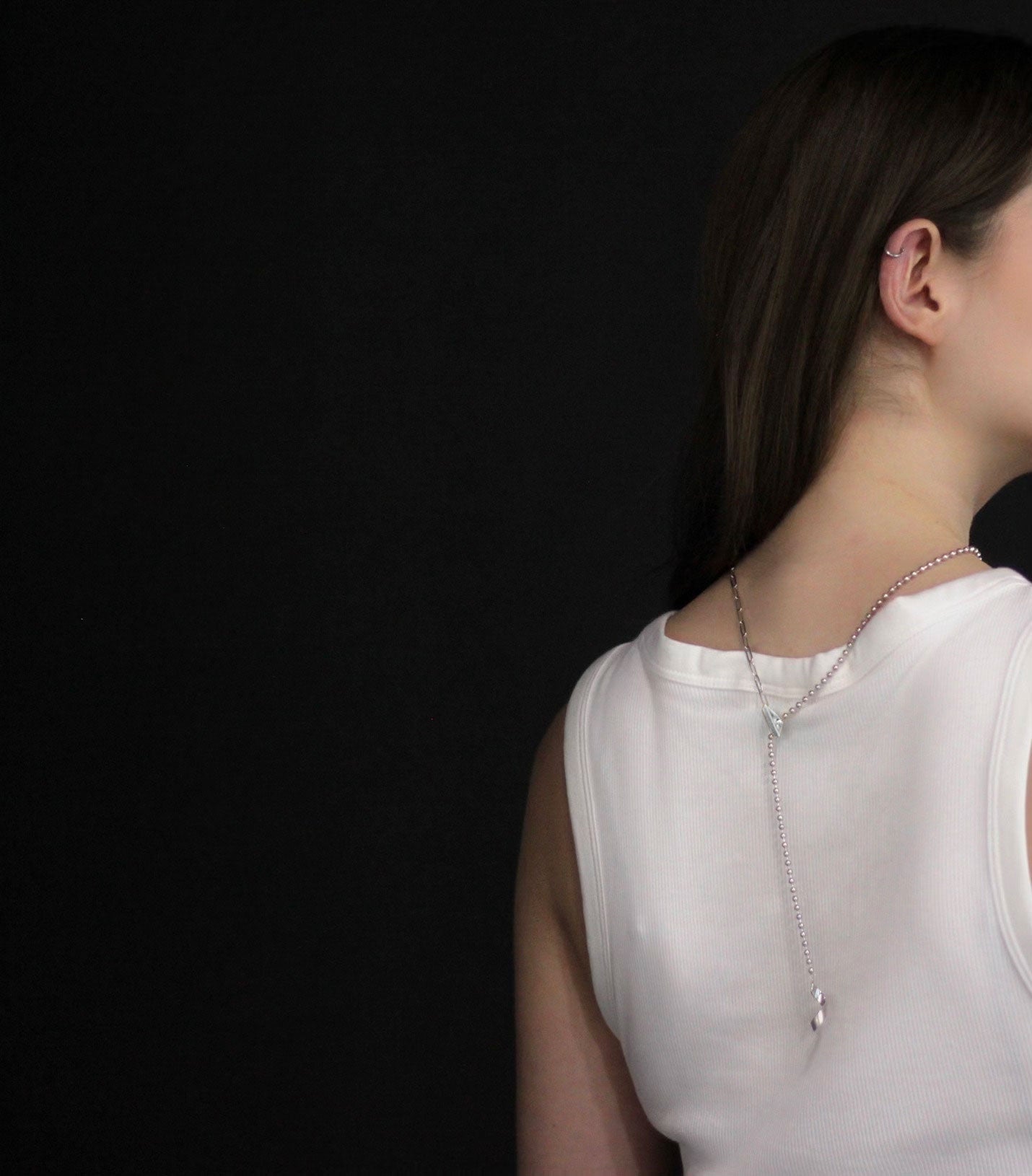 Silver The Echo in Time Necklace