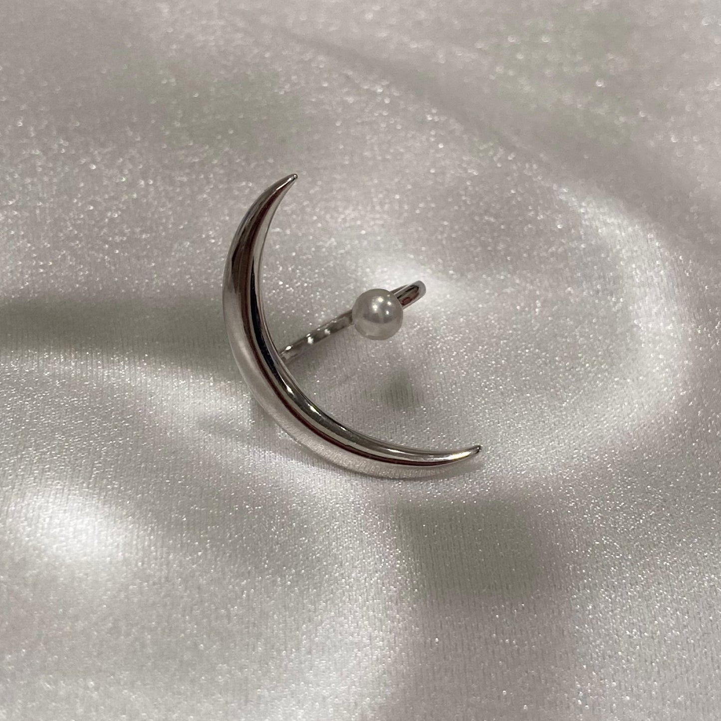 Silver Moonlight sparkle Ring