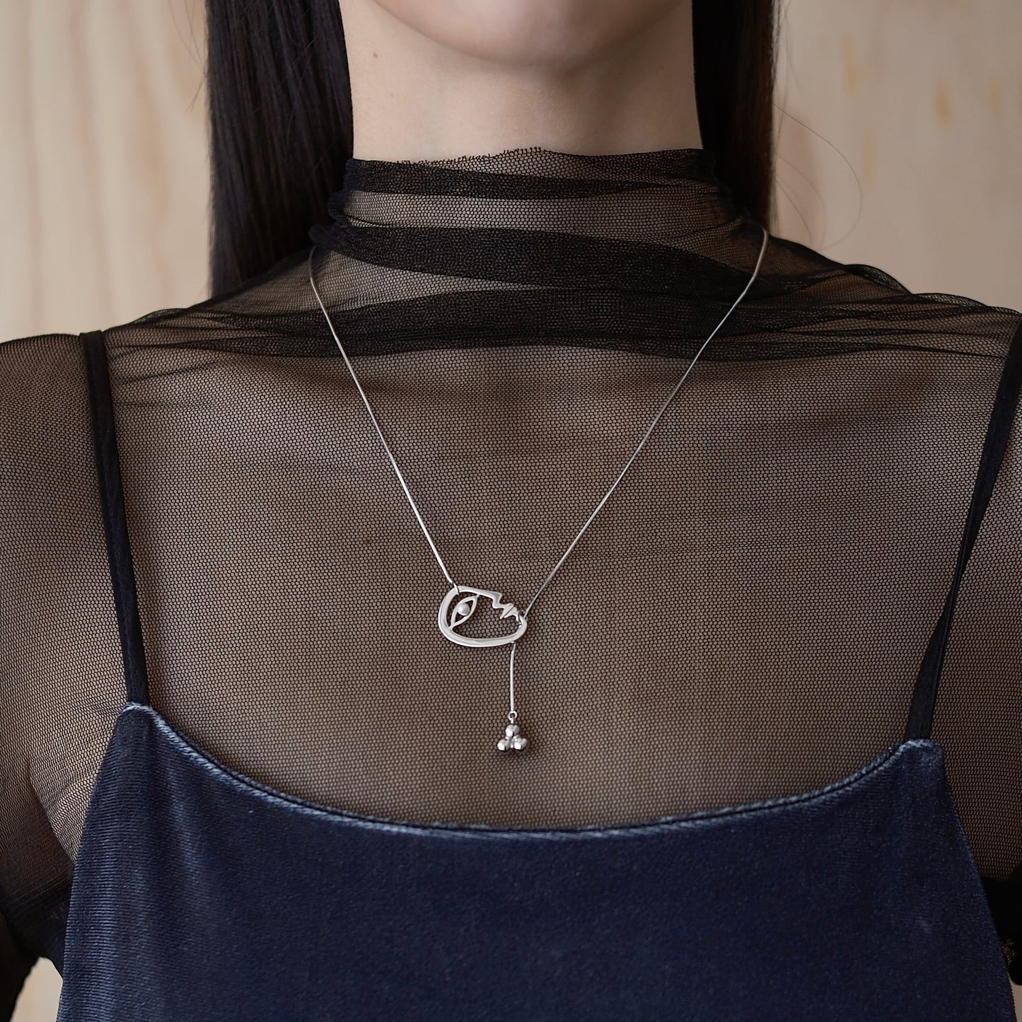 Silver The Self Portrait Necklace