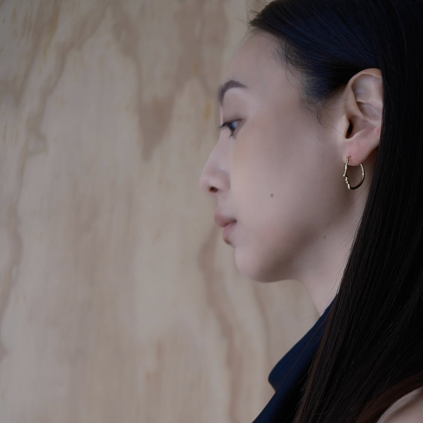 Golden Self Portrait (pair) Earring