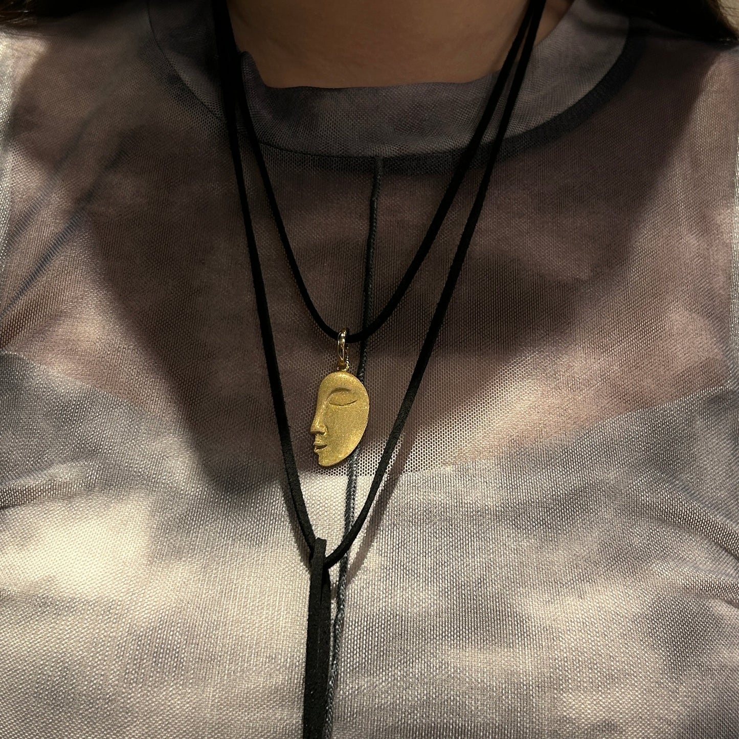 Golden The Dew Suede Necklace