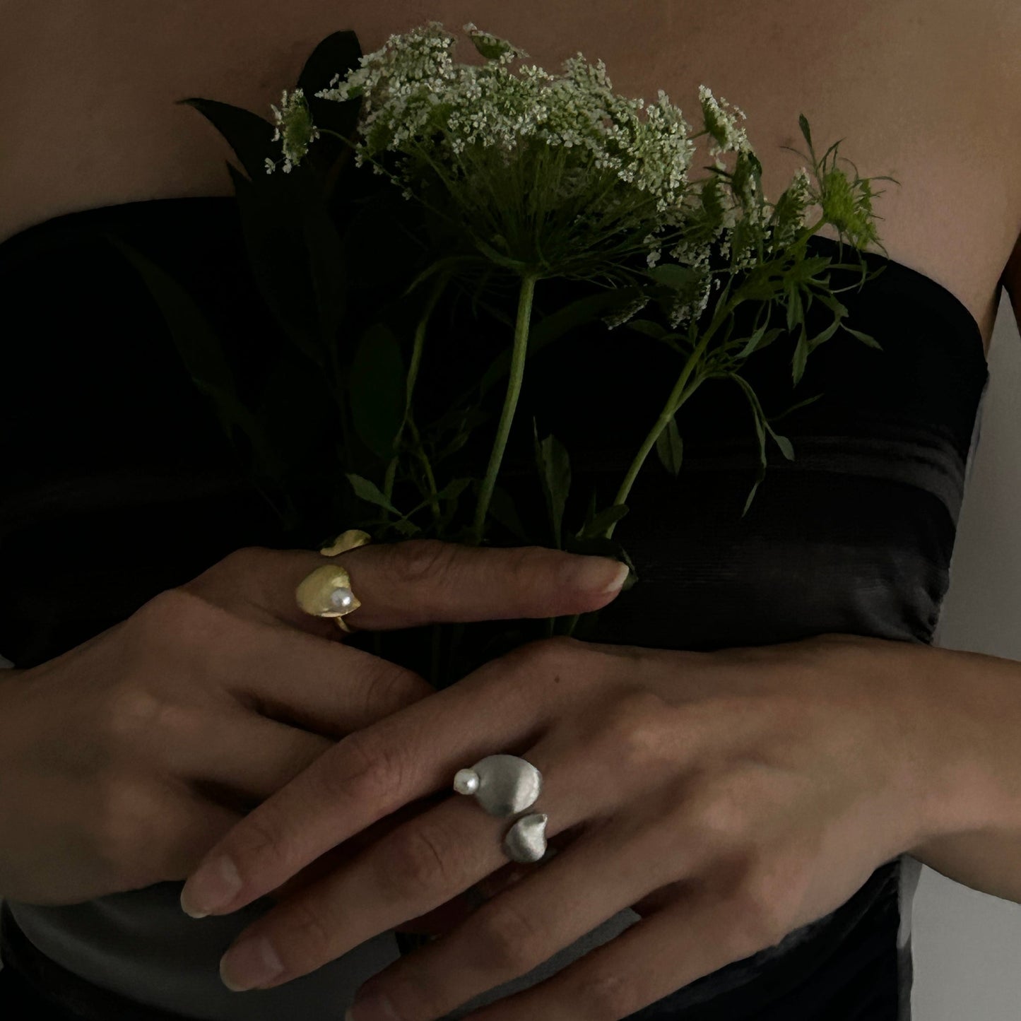 Silver The Hazy Forest Ring