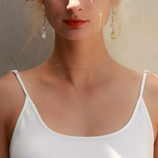 Golden Blooming Moment Keshi Earchain ( pair )
 Earcuff - Keshi Pearl -