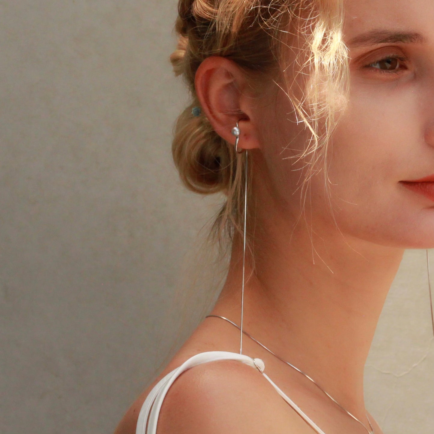 Silver Dew Ear Cuff ( pair ) Earcuff