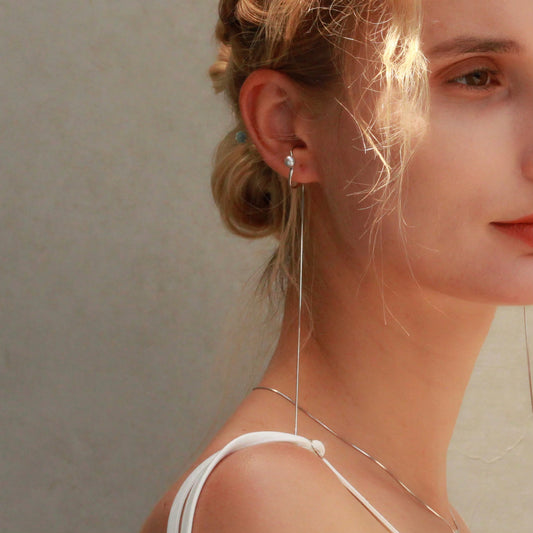 Silver Dew Ear Cuff ( pair ) Earcuff