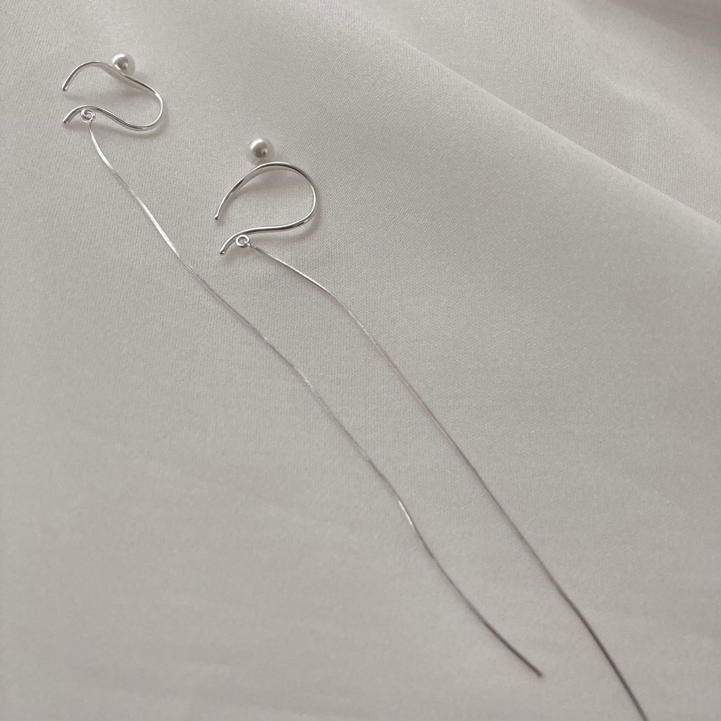 Silver Dew Ear Cuff ( pair ) Earcuff