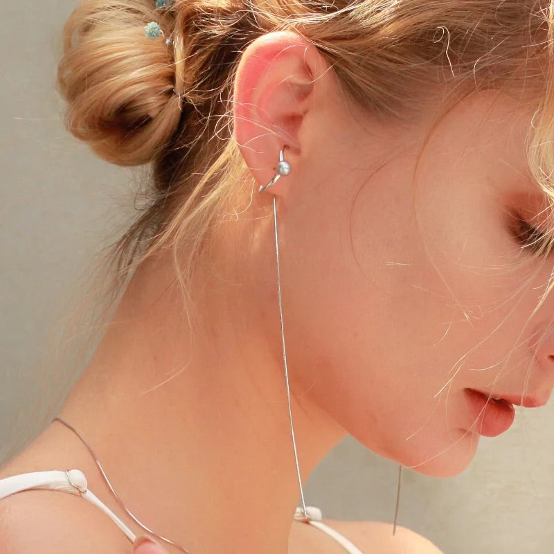 Silver Dew Ear Cuff ( pair ) Earcuff