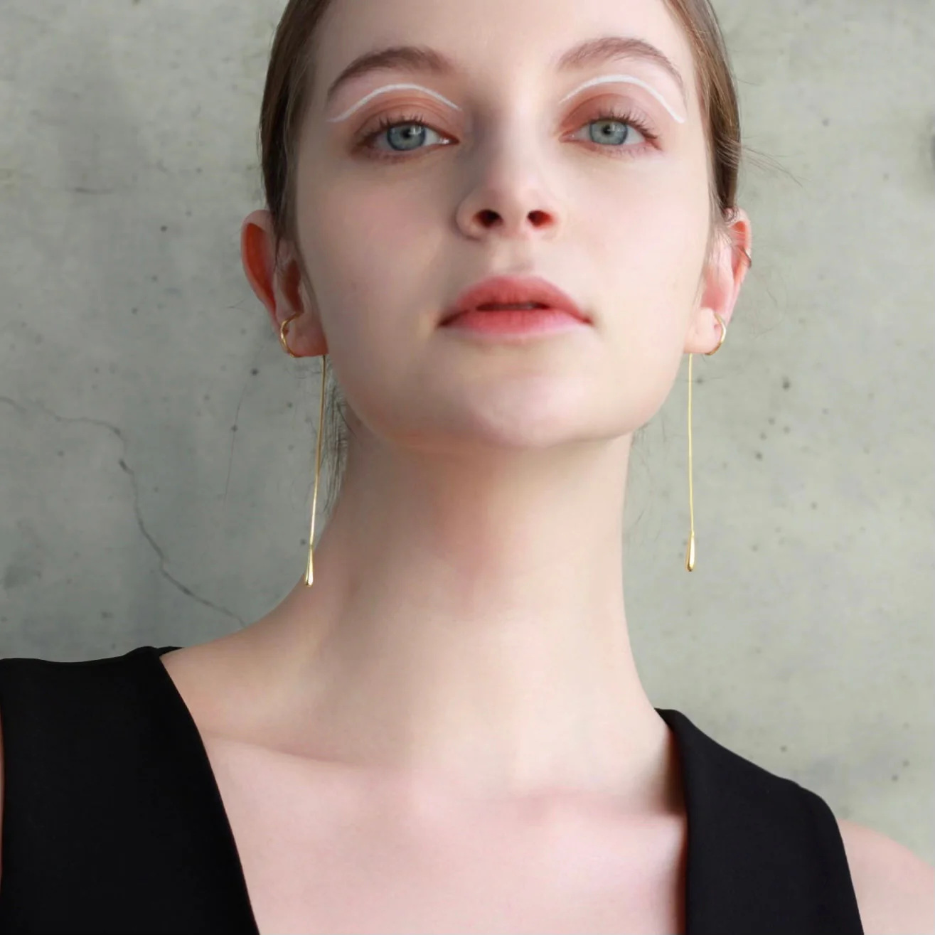 Golden Rain Dew Ear Cuff Chain ( pair )
 Earcuff