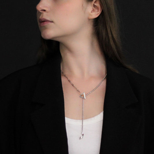 Silver The Echo in Time Necklace