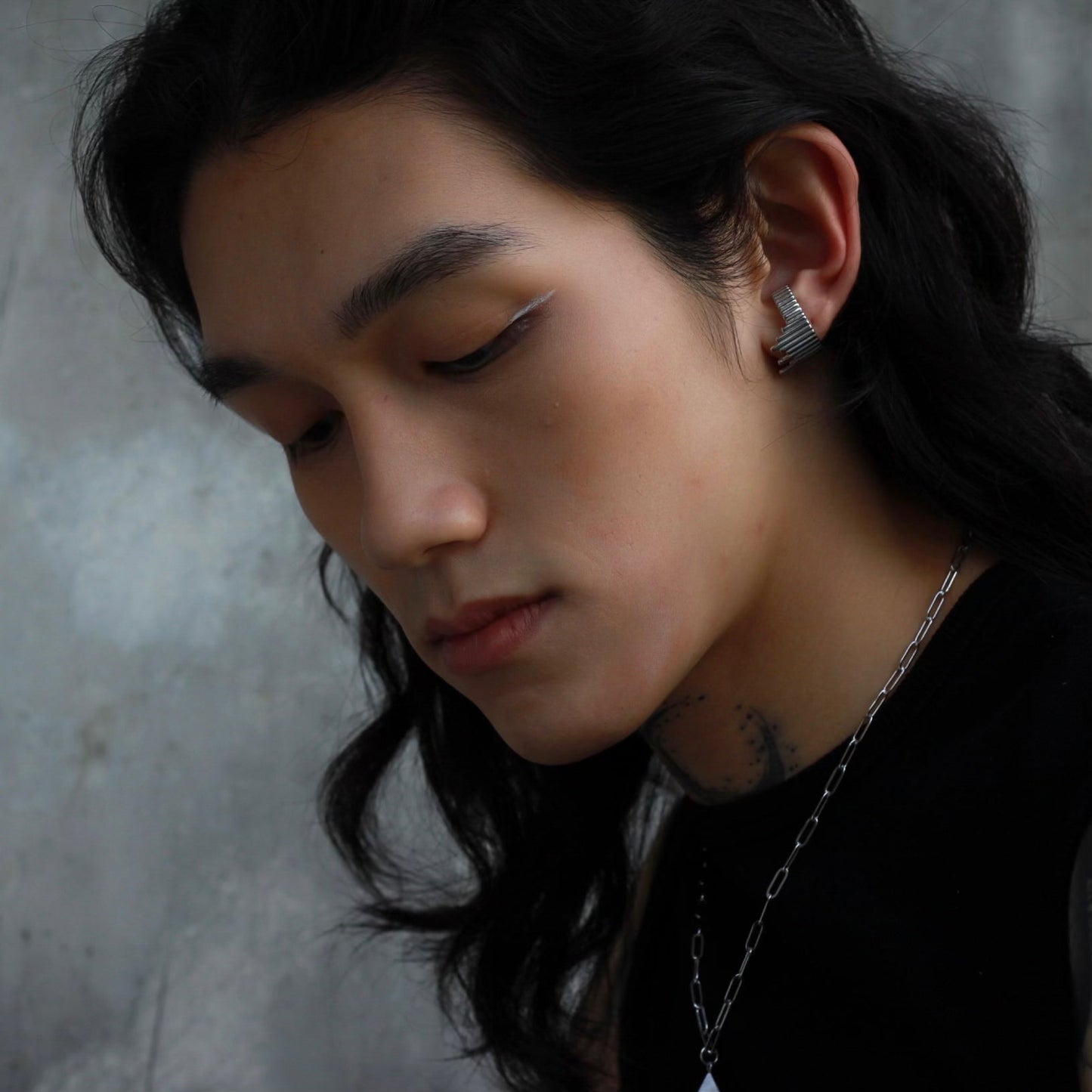 Silver Urban Skyline Ring / Earcuff