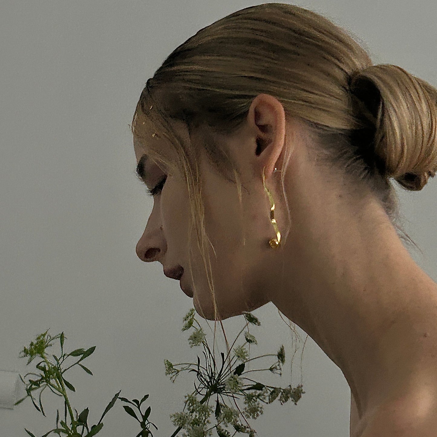 Golden The Mystery of the Forest (pair) Earring