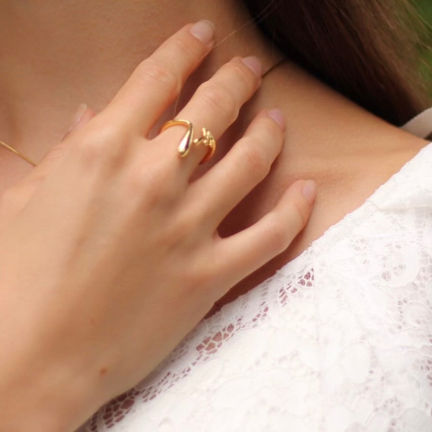 Golden Stalactite Ring