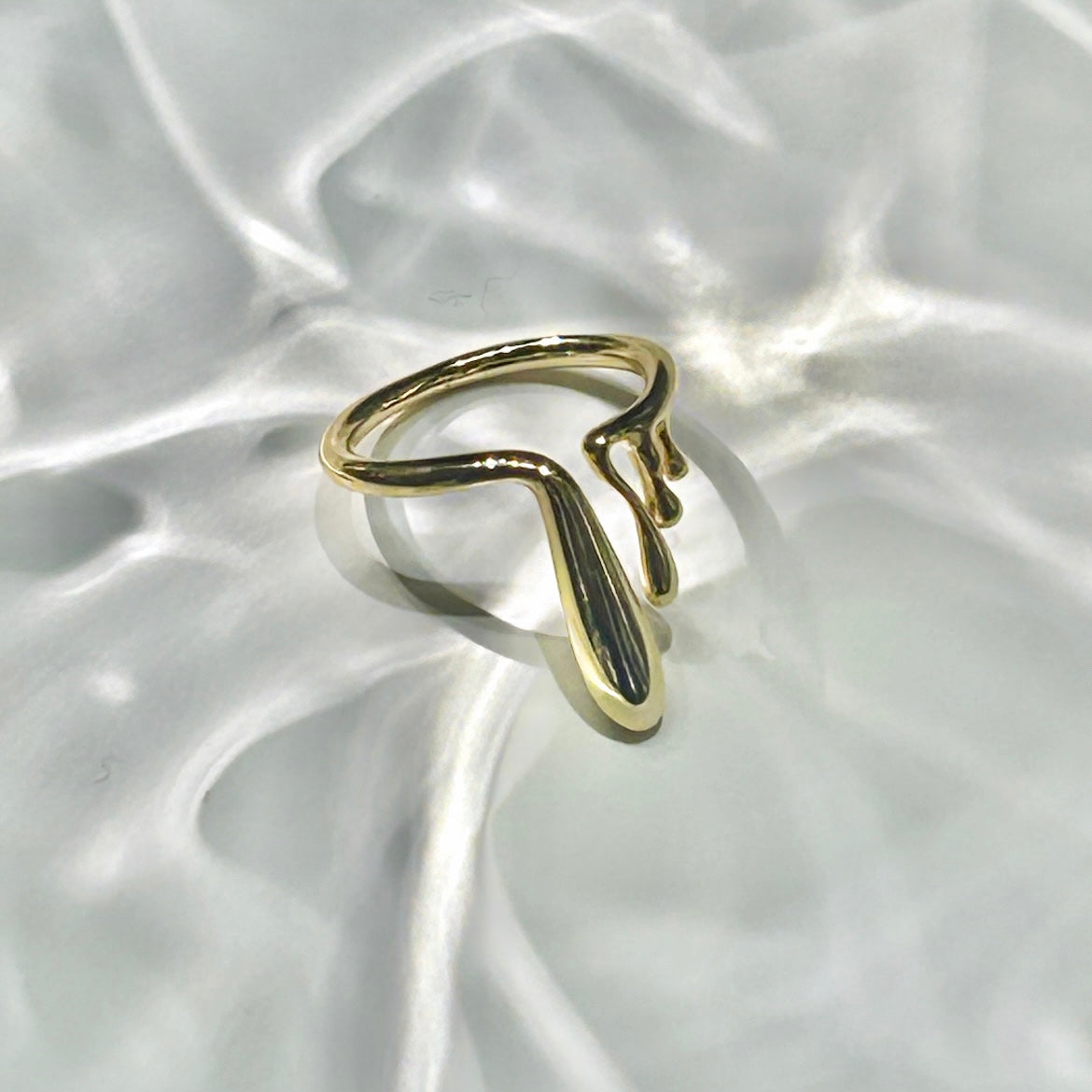 Golden Stalactite Ring