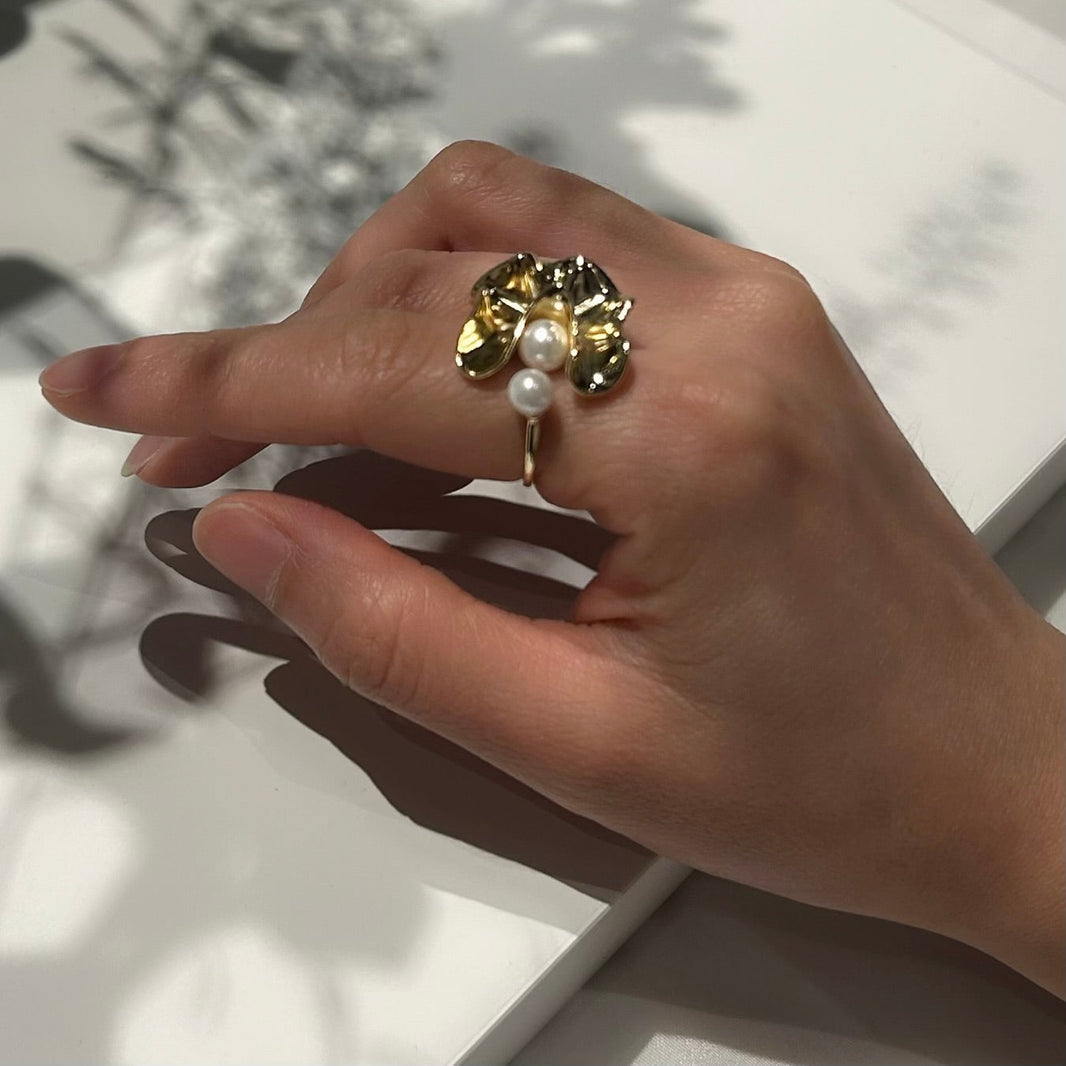 Golden Time Ripple Ring