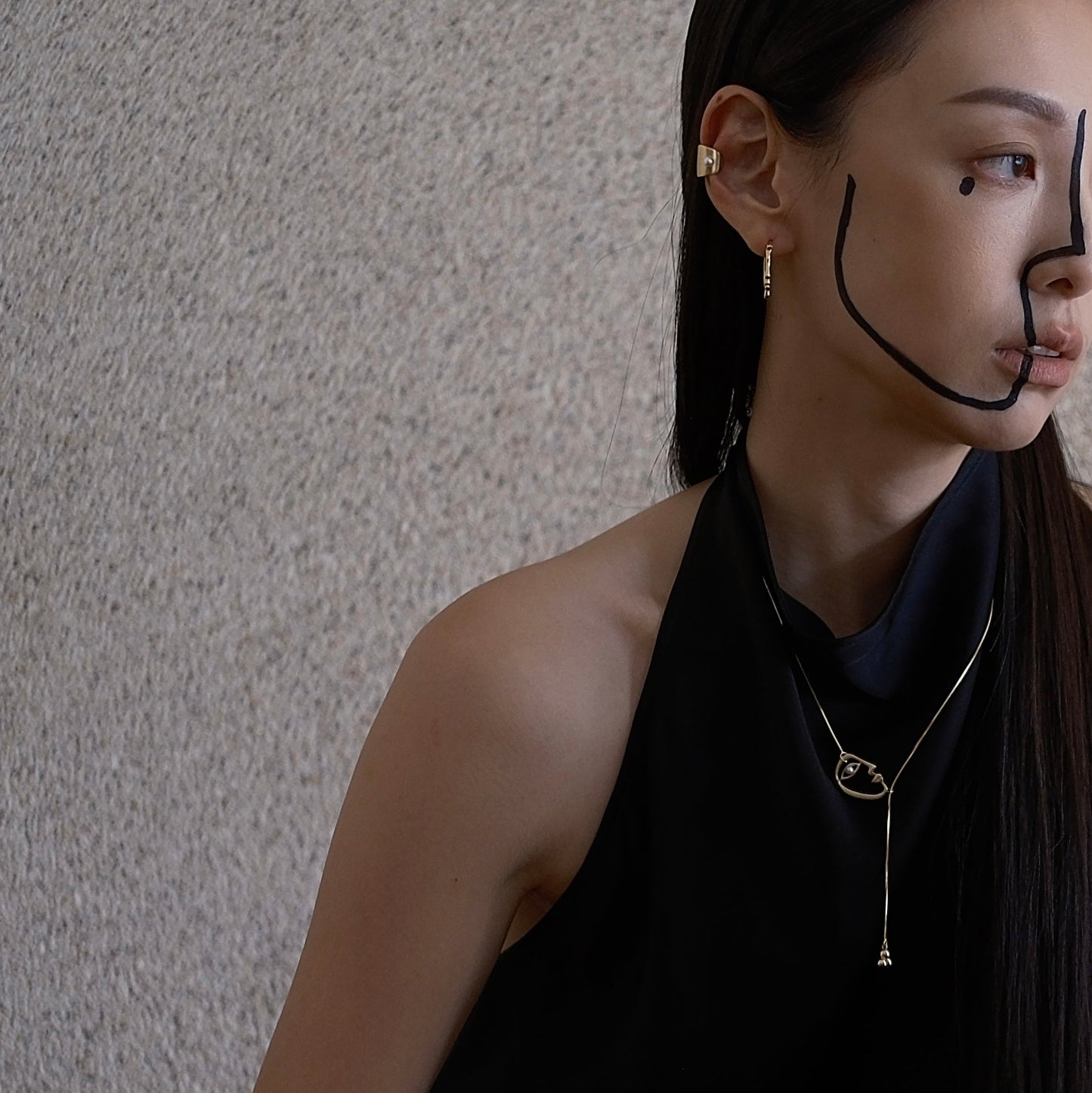 Golden The Self Portrait Necklace