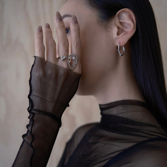 Silver The Mirror Gazing Ring