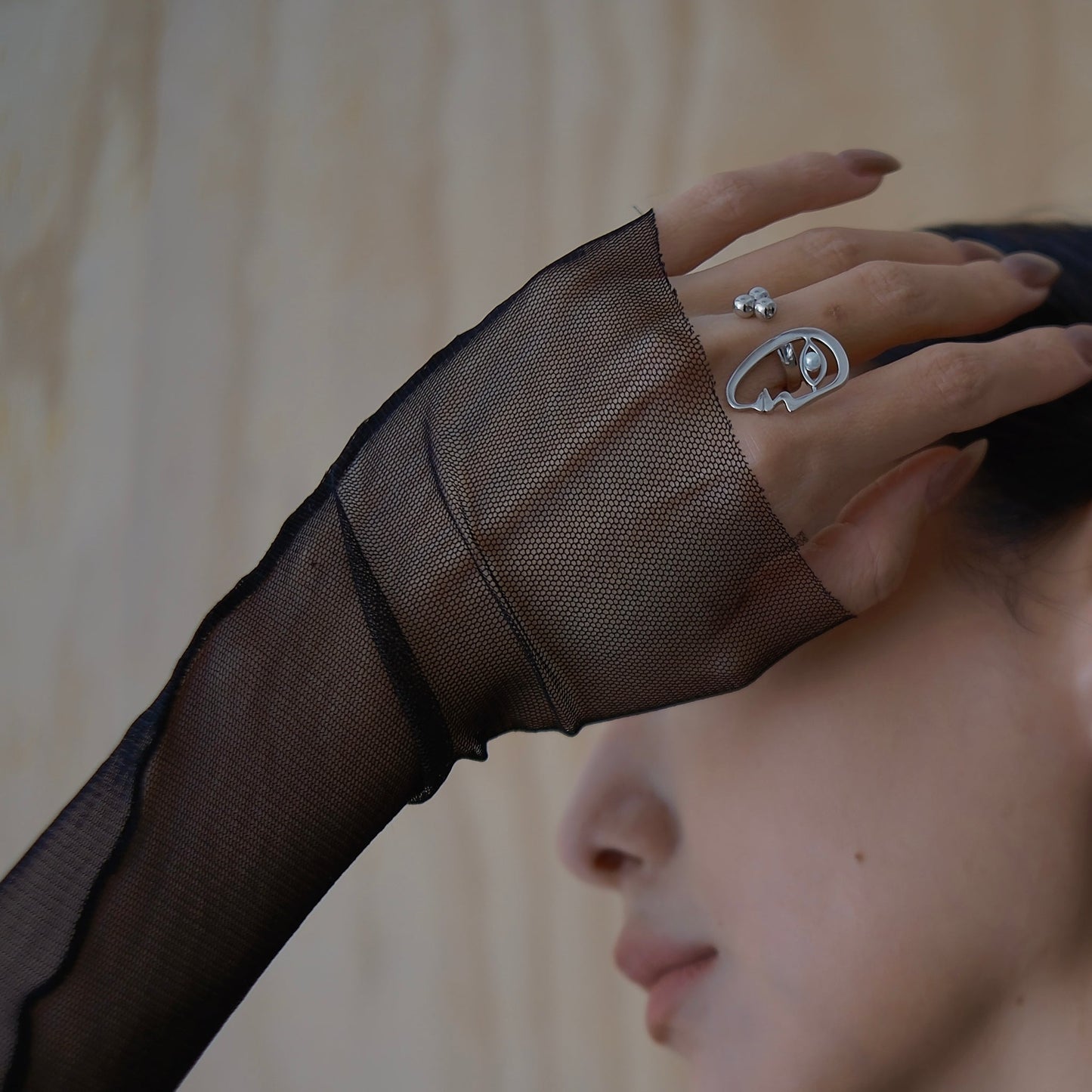 Silver The Mirror Gazing Ring