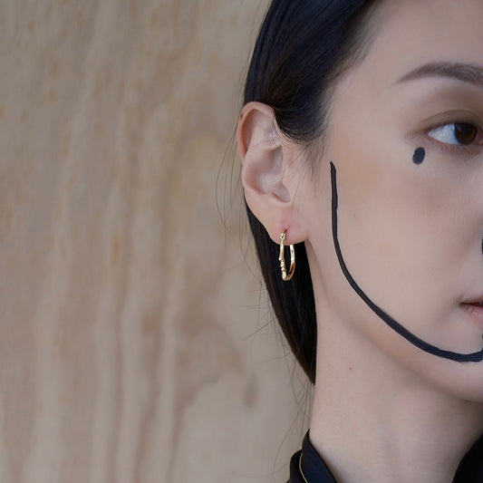 Golden Self Portrait (pair) Earring