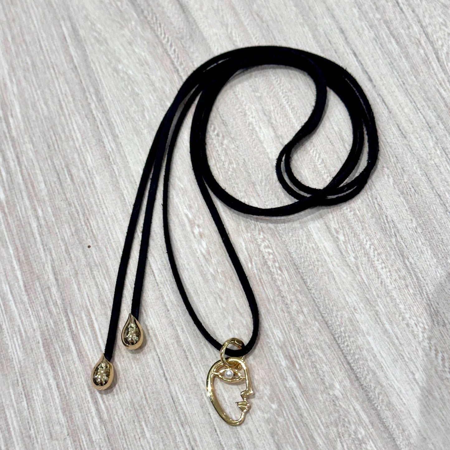 Golden The Mirror Gazing Pendant for Necklace