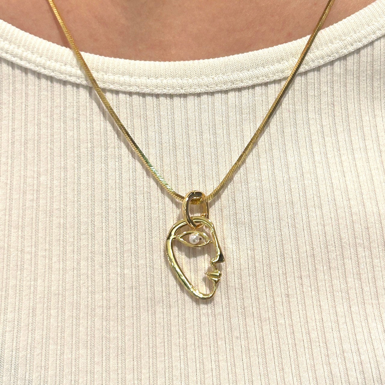 Golden Serpentine Chain Necklace