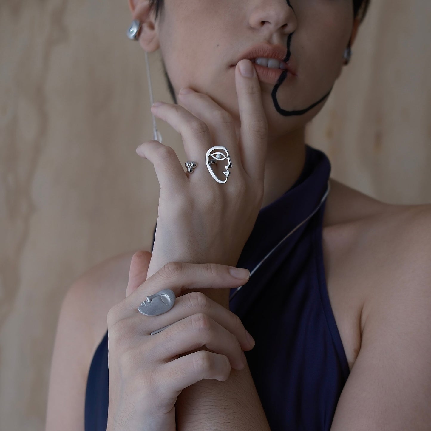 Silver The Mirror Gazing Ring