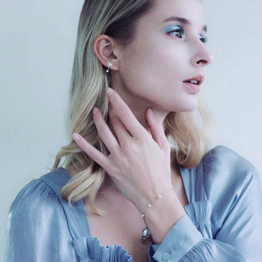 Silver The drop of the timeripple earchain (single) Earcuff / Bracelet