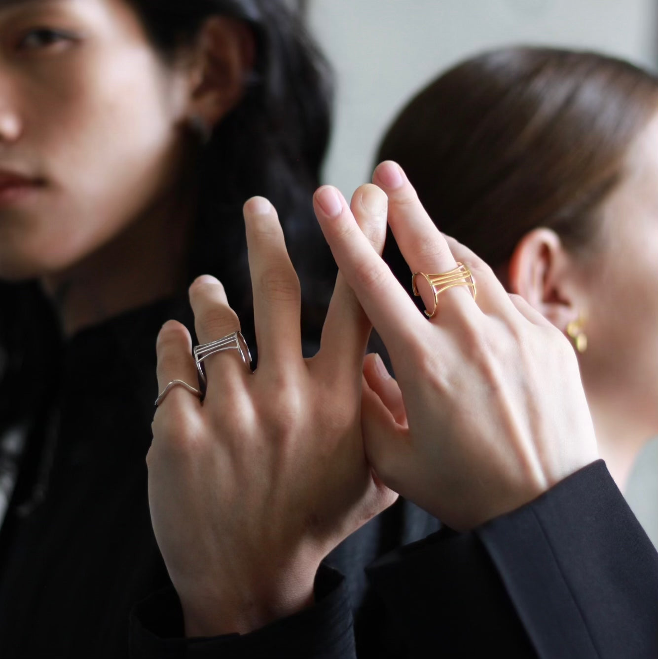 Golden Column Ring